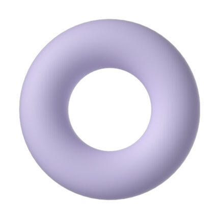 A lavender-colored, donut-shaped vibrating ring with a smooth, rounded surface. Designed for intimate use, it provides comfortable and effective stimulation.