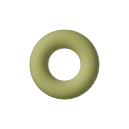 a green ring-shaped product with a simple and modern design. The product has a smooth surface, giving it a high-end and professional appearance. The overall design looks very refined and user-friendly, suitable for users who value both functionality and aesthetics in their products.